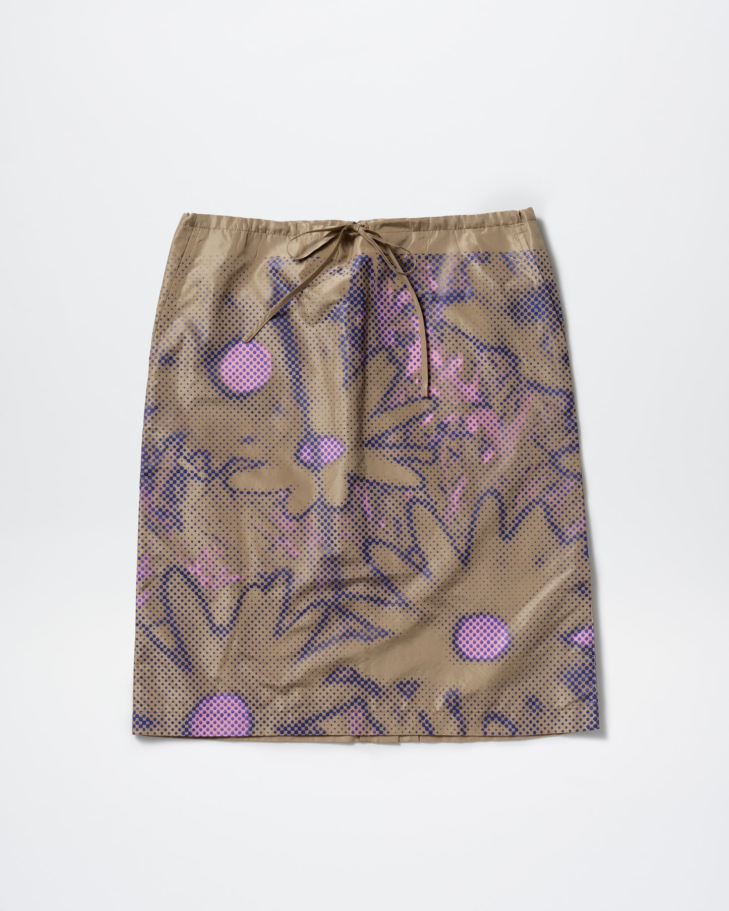 BROWN SCREEN PRINTING SKIRT