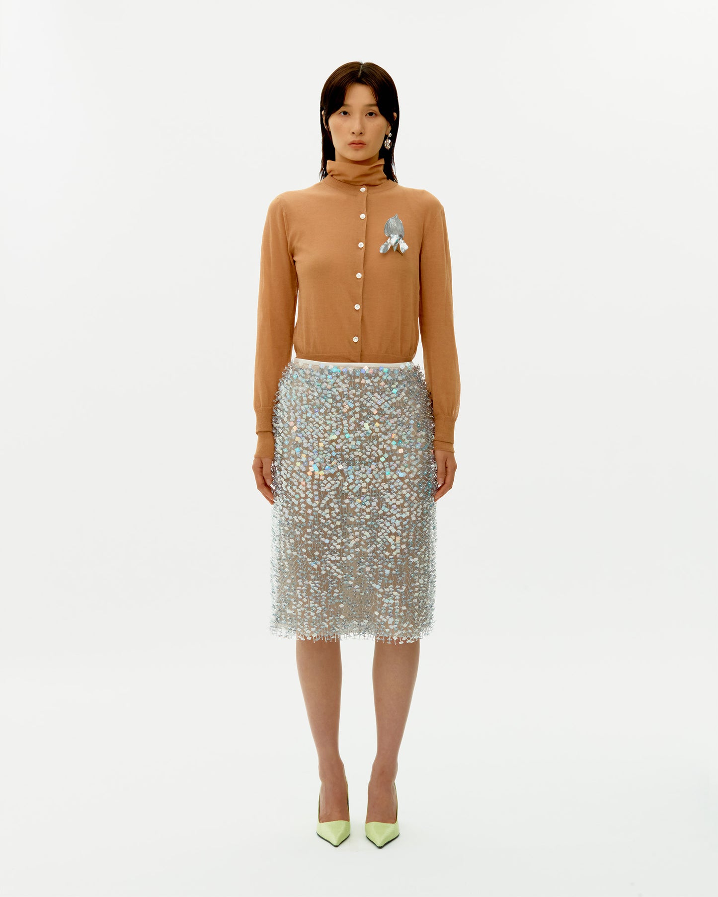IRISESCENT FLOWER SKIRT