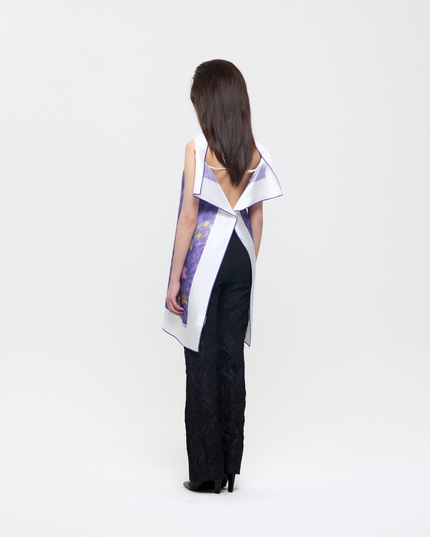 VIOLET EVENING PRIMROSE FLAG DRESS