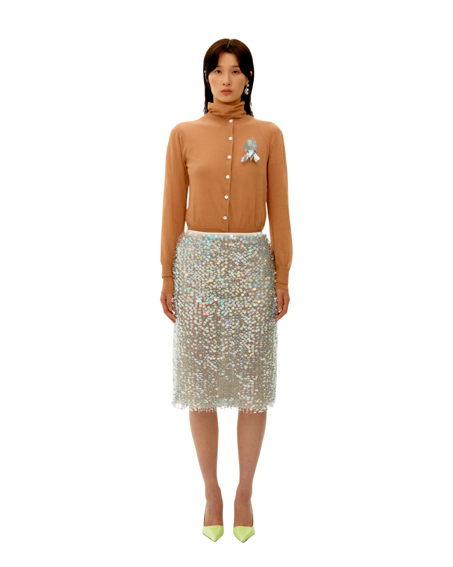 IRISESCENT FLOWER SKIRT