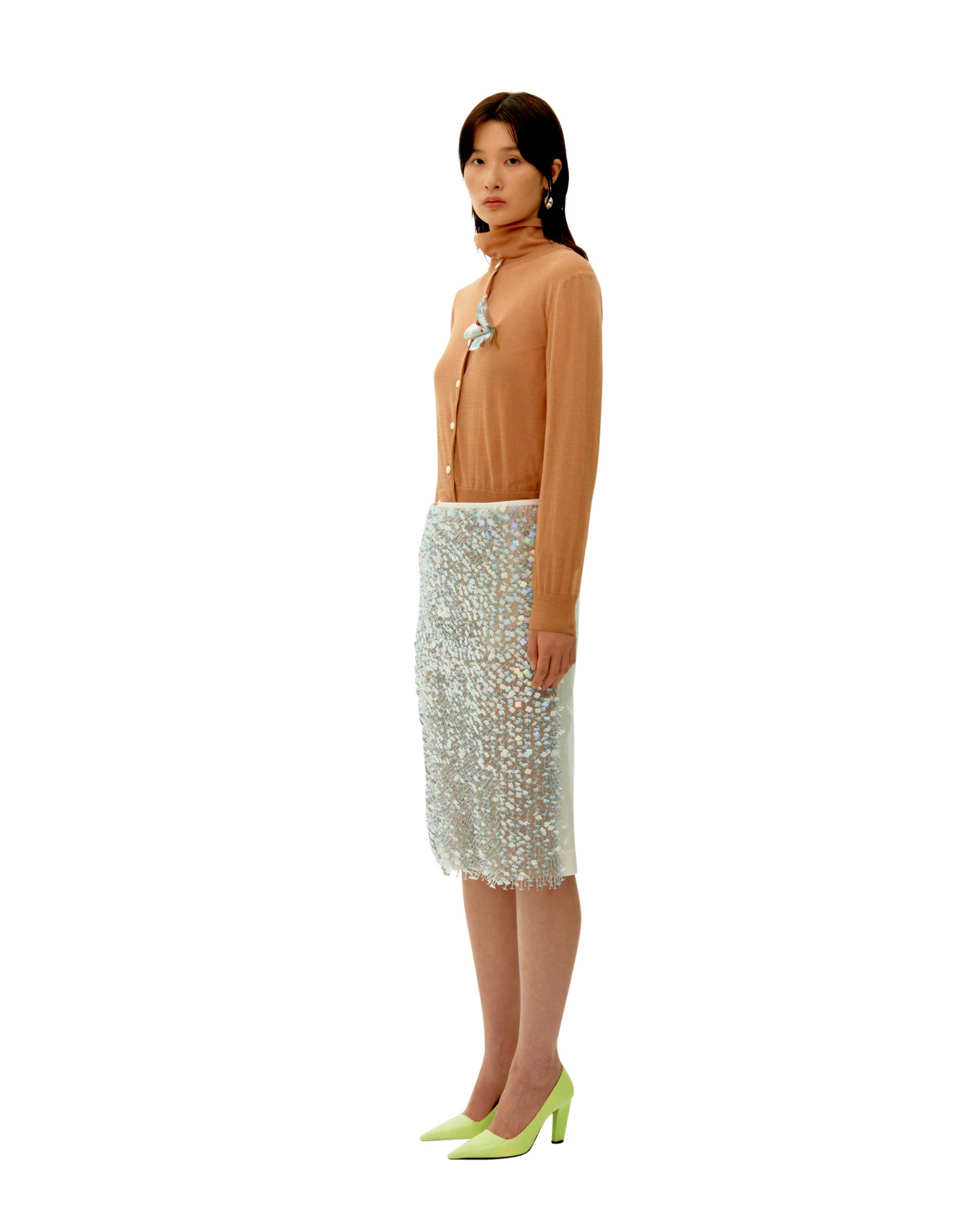 IRISESCENT FLOWER SKIRT