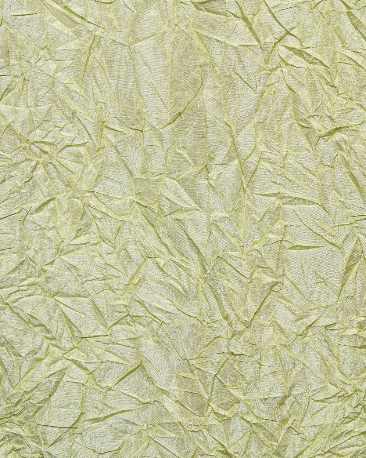 LIGHT GREEN CREASED SILK TAFFETA SHIRT