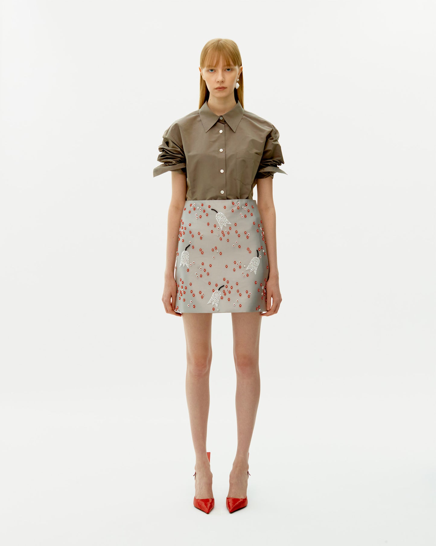 FRITILLARIA EMBROIDERED SKIRT