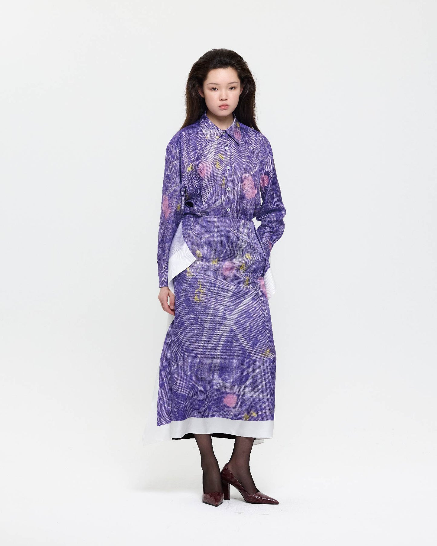 VIOLET EVENING PRIMROSE FLAG SKIRT