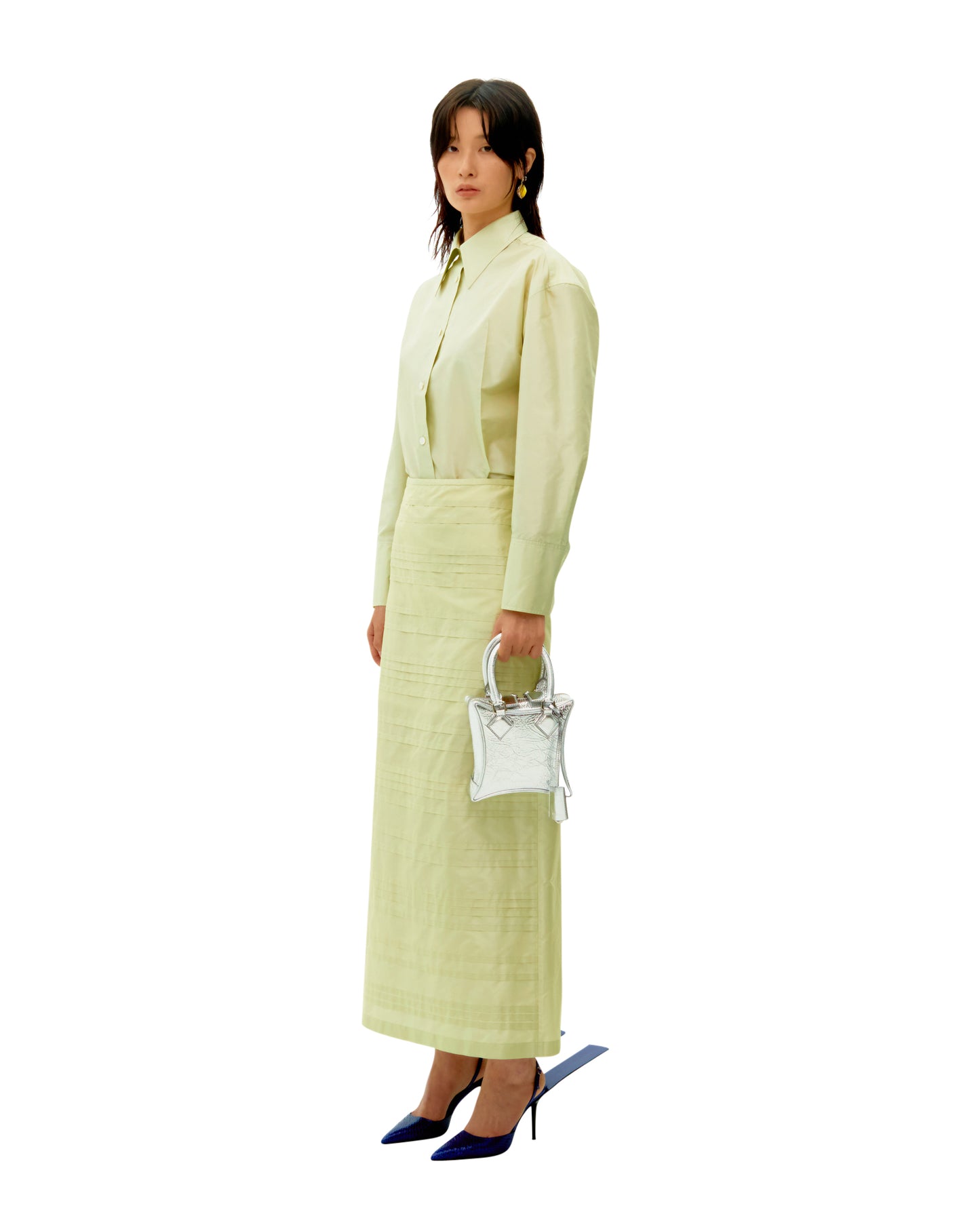 LIGHT GREEN PURE SILK SHIRTS