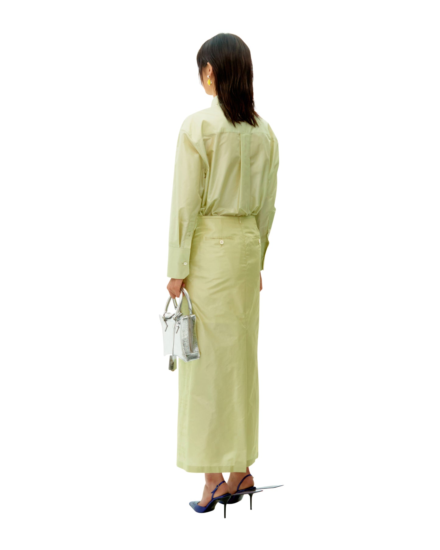 LIGHT GREEN PURE SILK SHIRTS