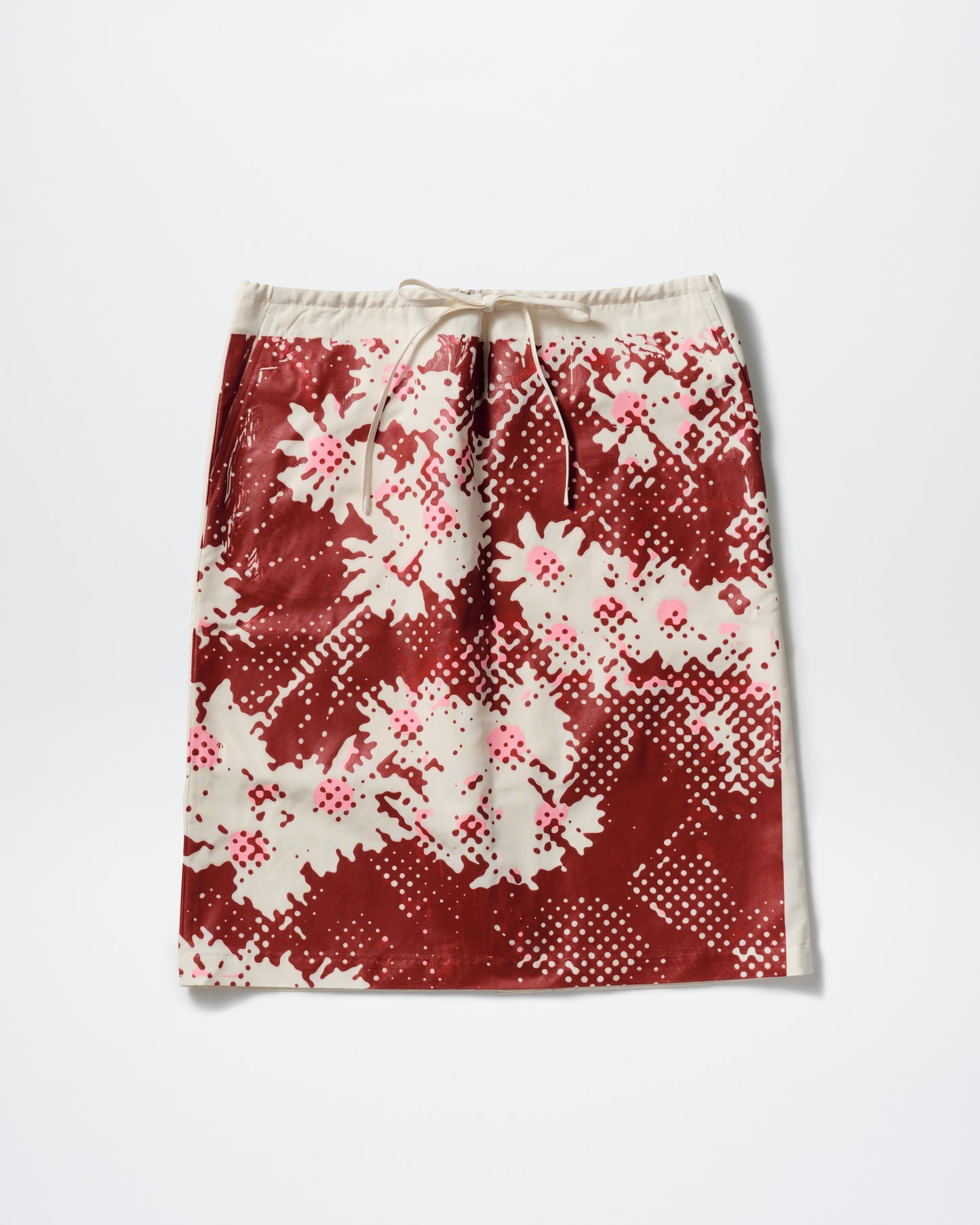 IVORY SCREEN PRINTING SKIRT