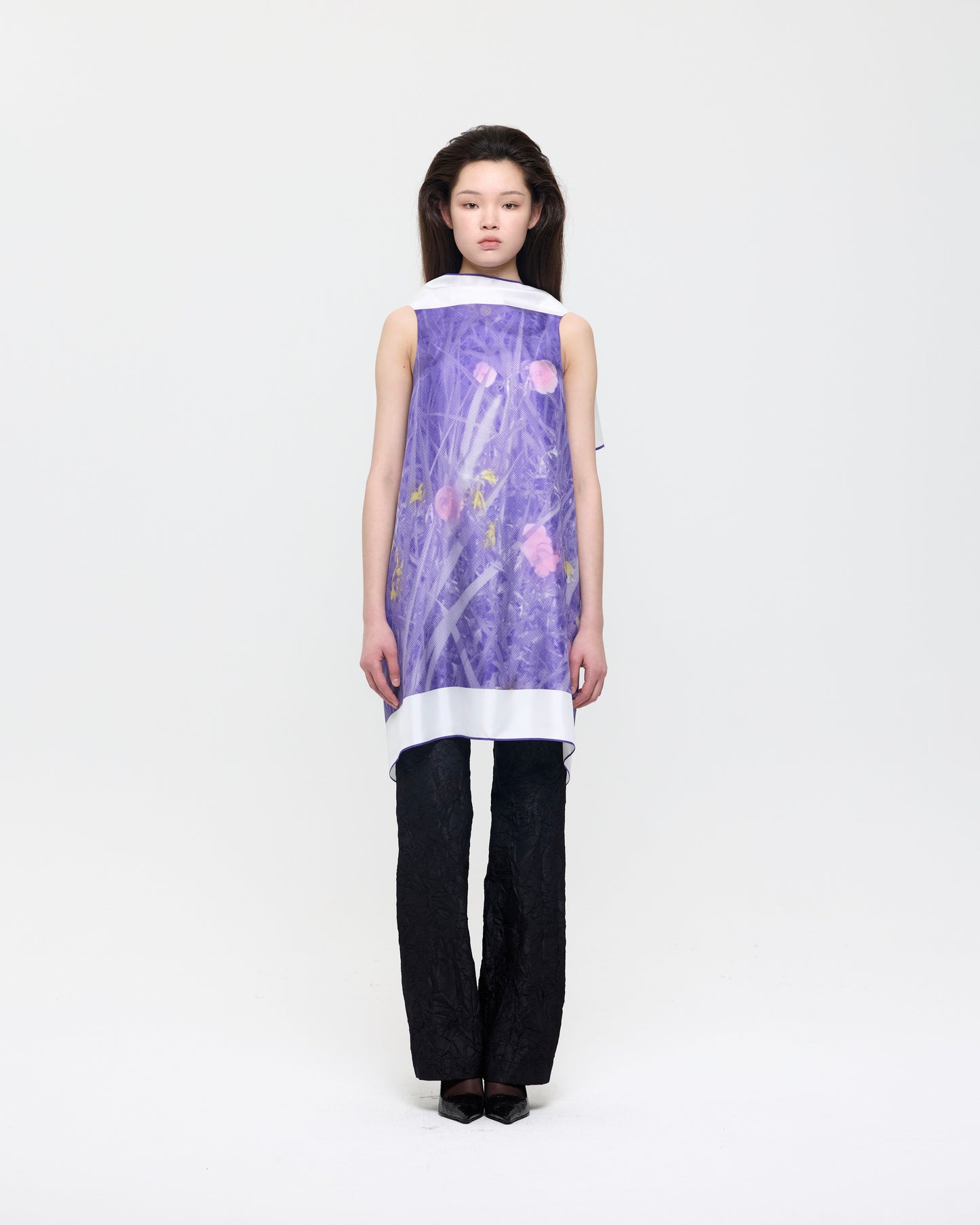 VIOLET EVENING PRIMROSE FLAG DRESS