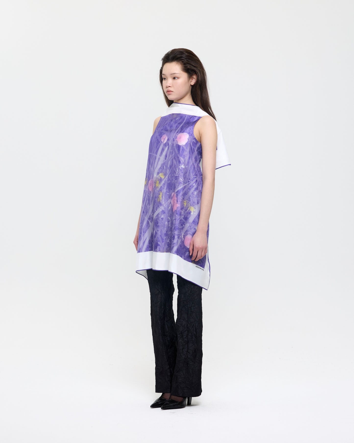 VIOLET EVENING PRIMROSE FLAG DRESS