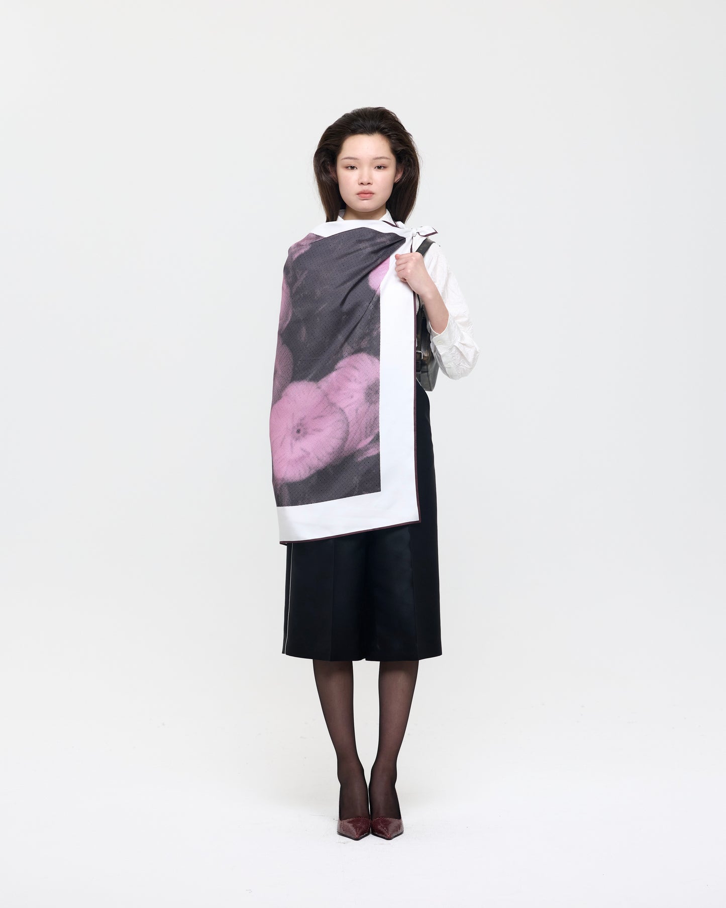 PINK EVENING PRIMROSE SCARF