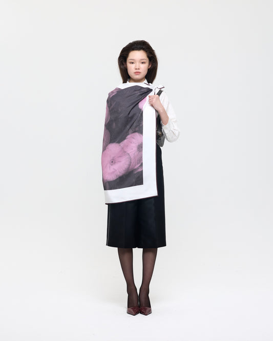 PINK EVENING PRIMROSE SCARF