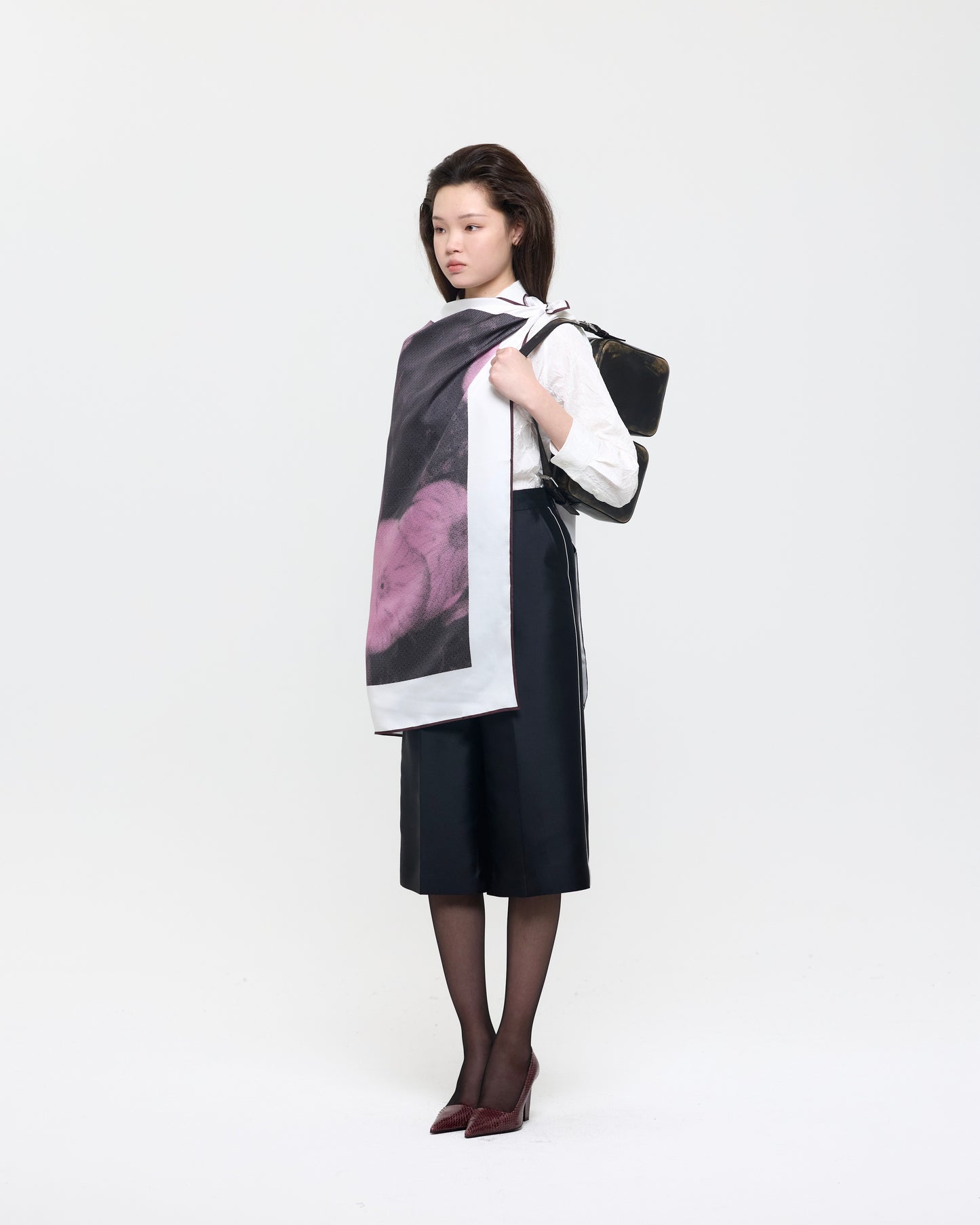 PINK EVENING PRIMROSE SCARF