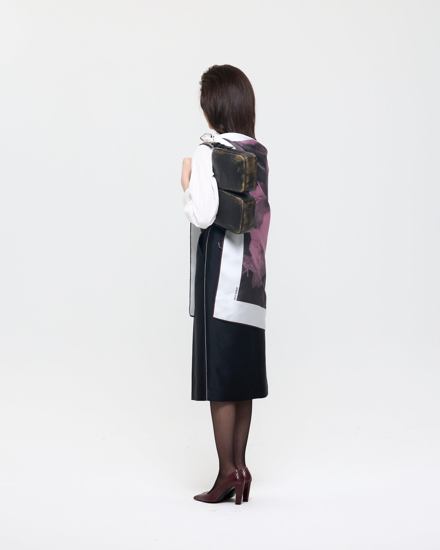 PINK EVENING PRIMROSE SCARF