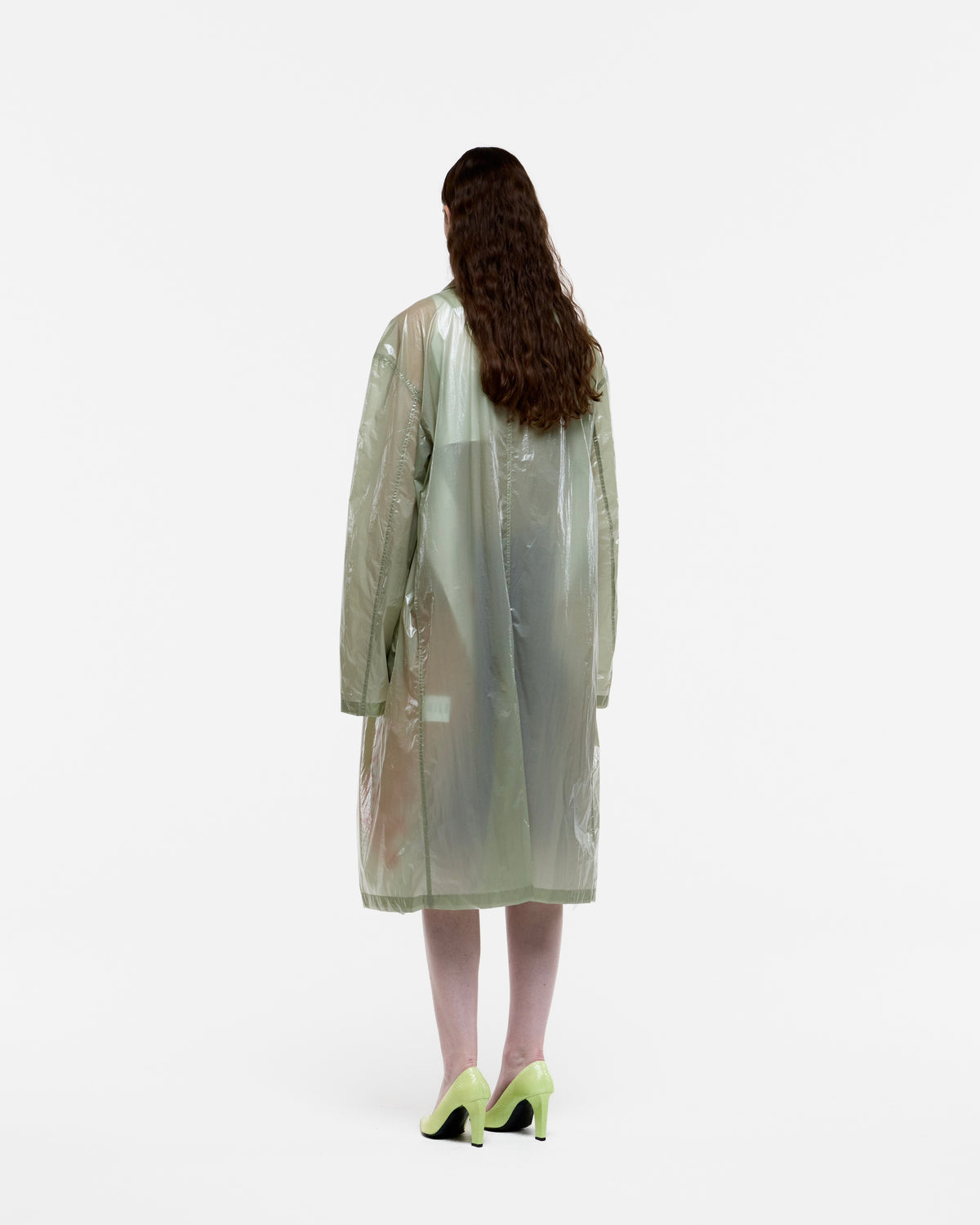 LIGHT GREEN NYLON COAT
