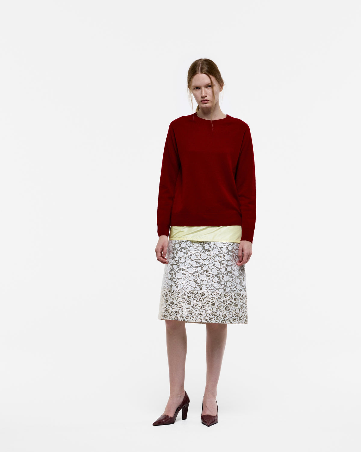 METAL JACQUARD SKIRT
