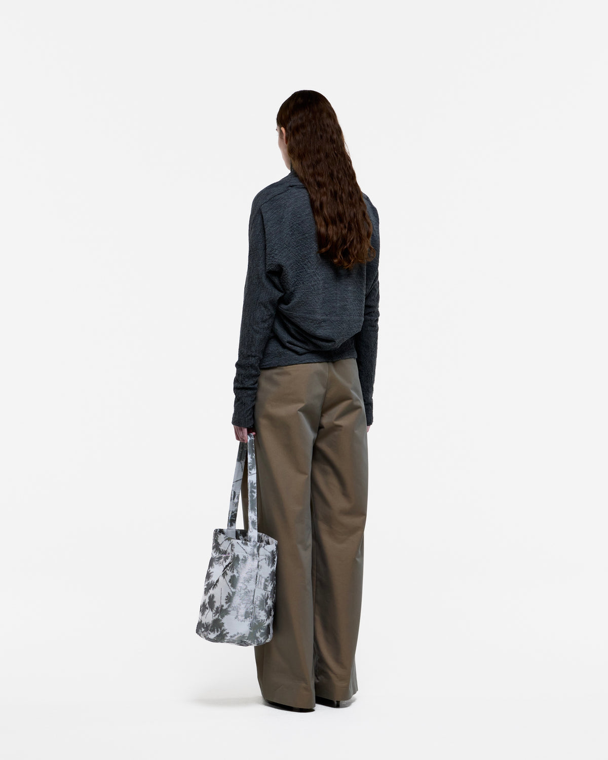 OLIVE GREEN TWO TUCK TROUSERS