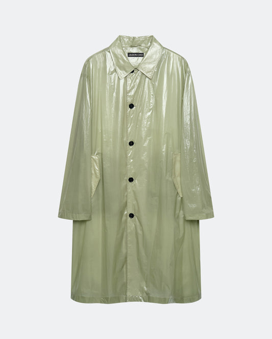 LIGHT GREEN NYLON COAT