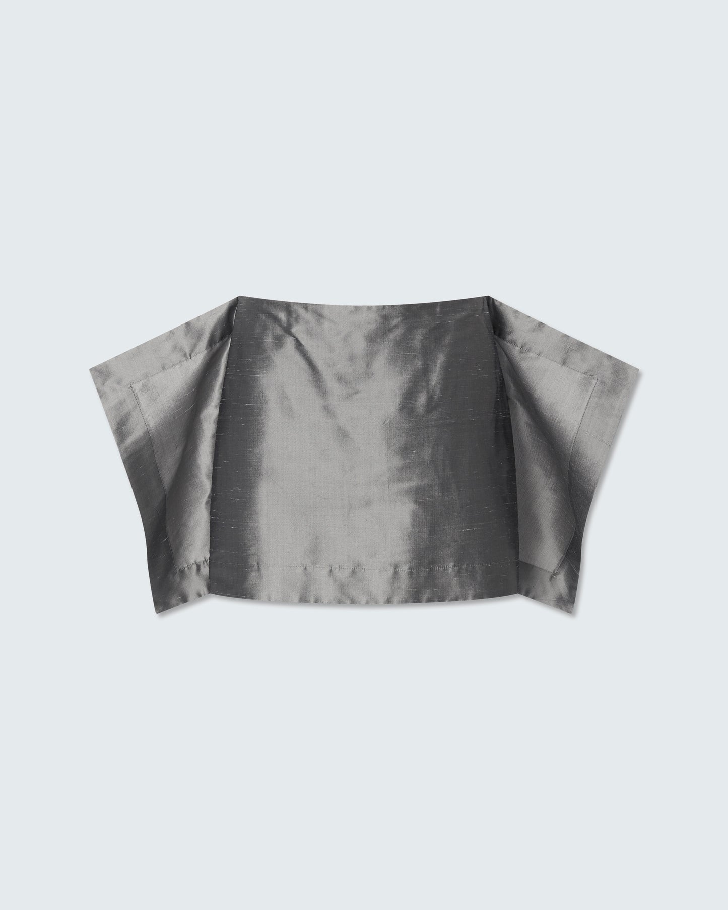 GRAY MINI FLAG SKIRT
