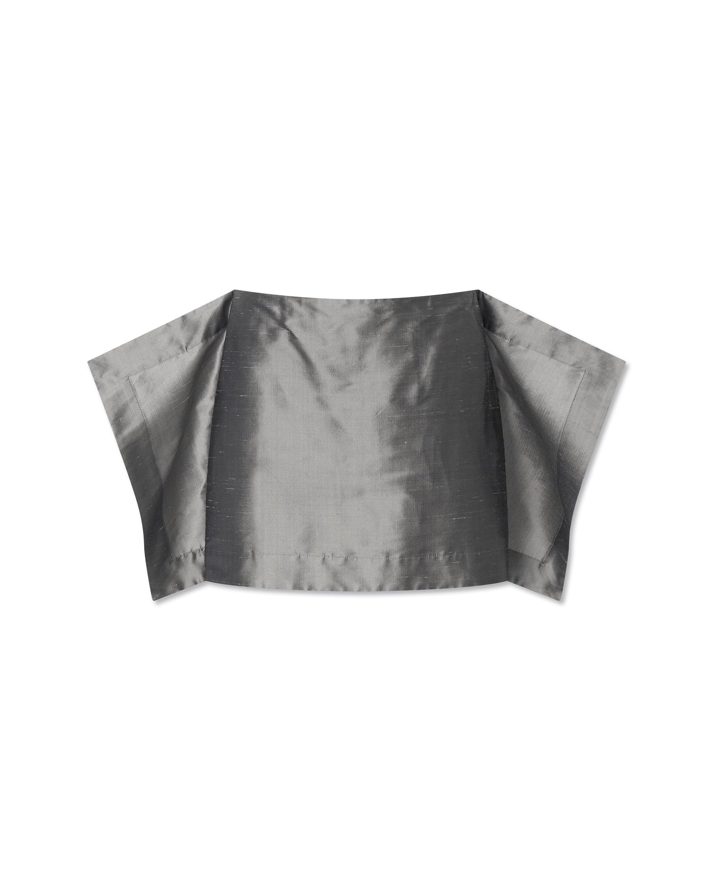GRAY MINI FLAG SKIRT