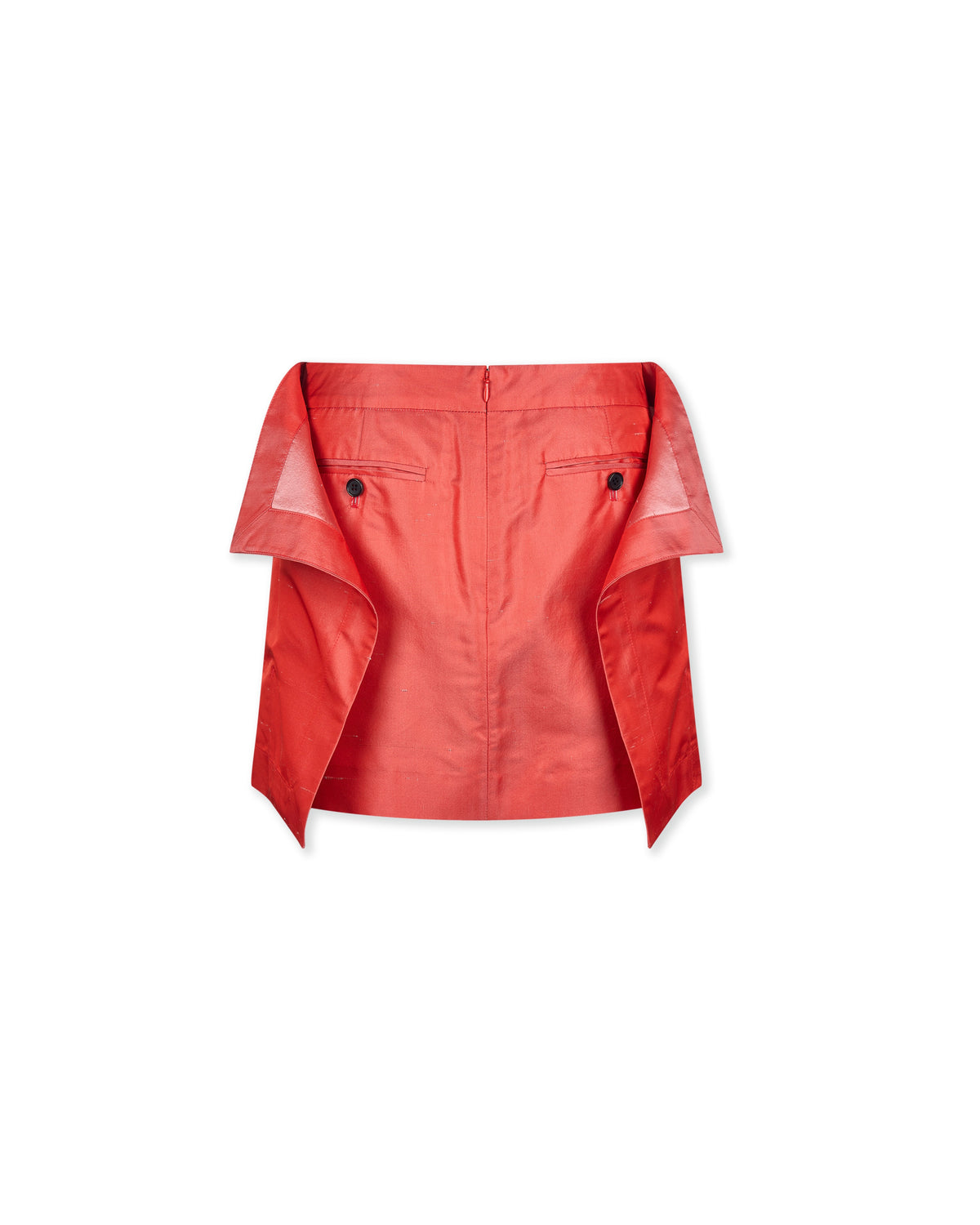 RED MINI FLAG SKIRT