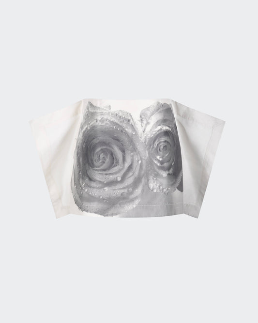 WHITE ROSE MINI FLAG SKIRT