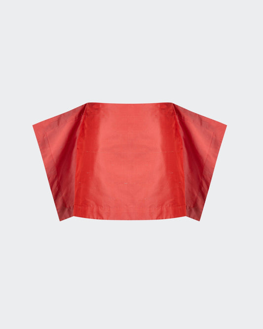 RED MINI FLAG SKIRT