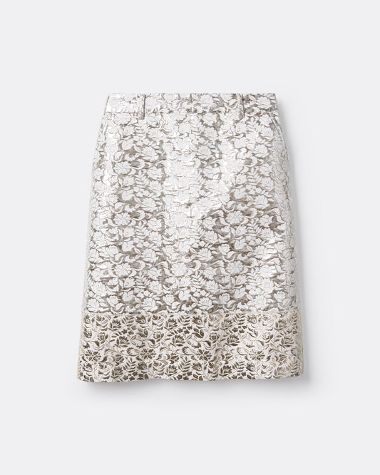 METAL JACQUARD SKIRT
