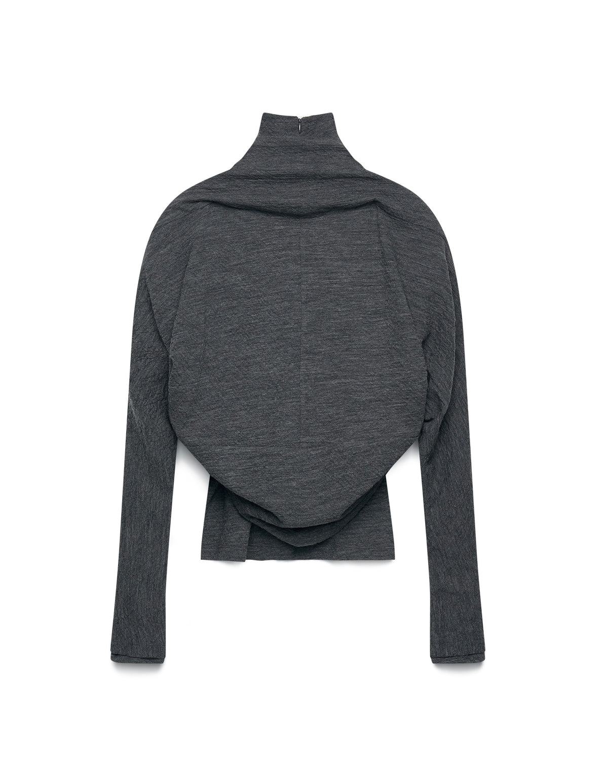 GRAY LAYERED WOOL KNIT SET