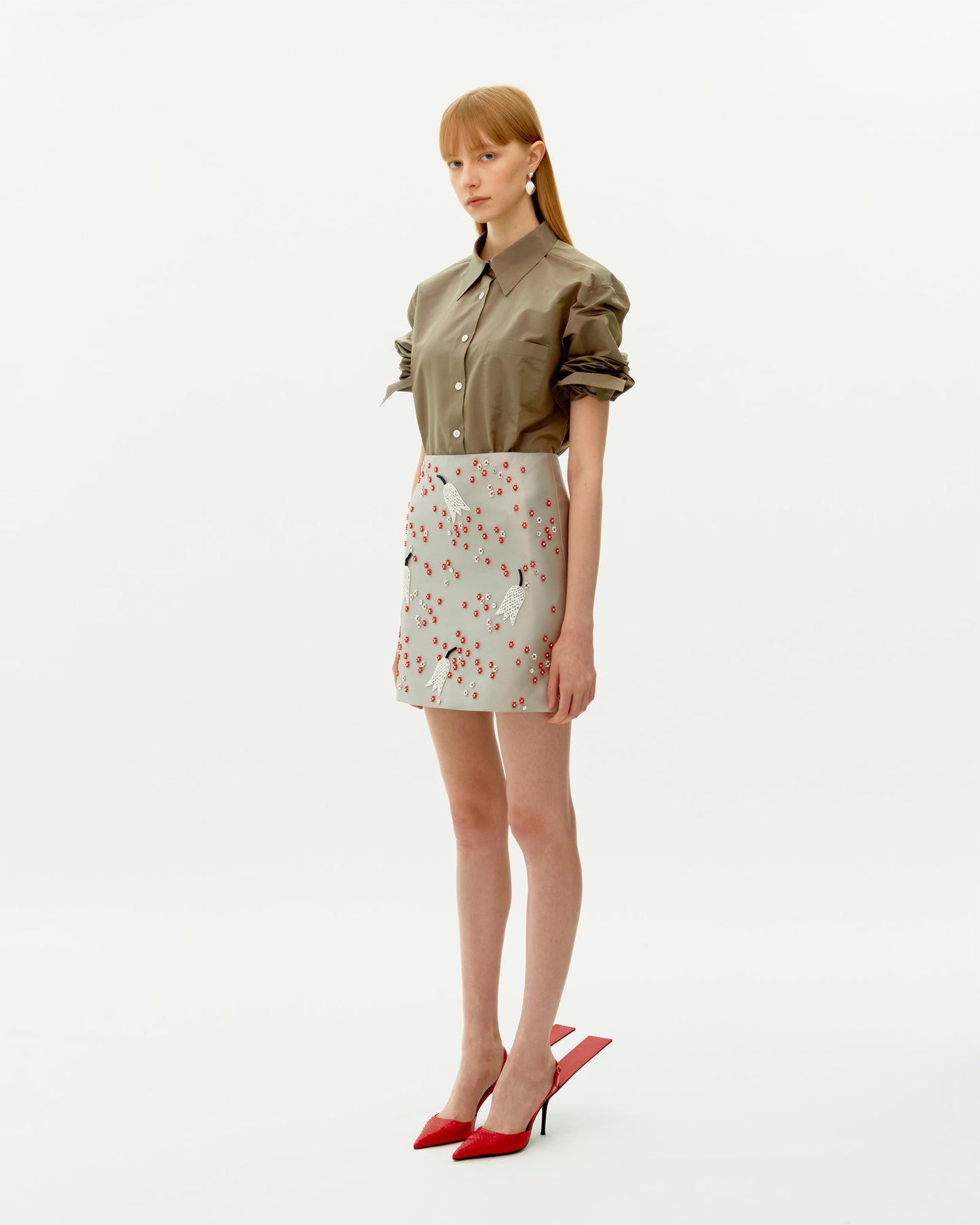 FRITILLARIA EMBROIDERED SKIRT