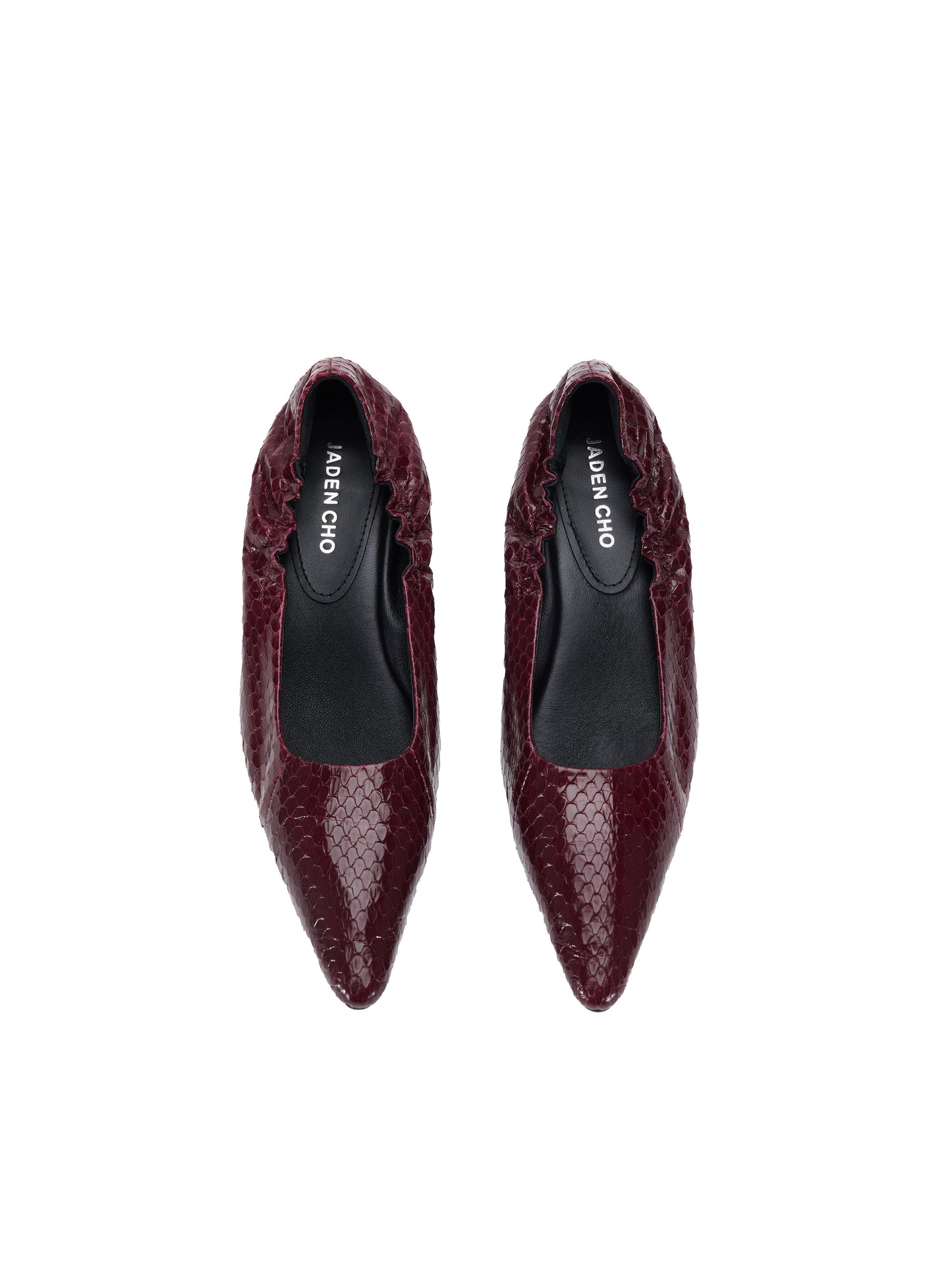 BURGUNDY KITTEN HEELS PUMPS