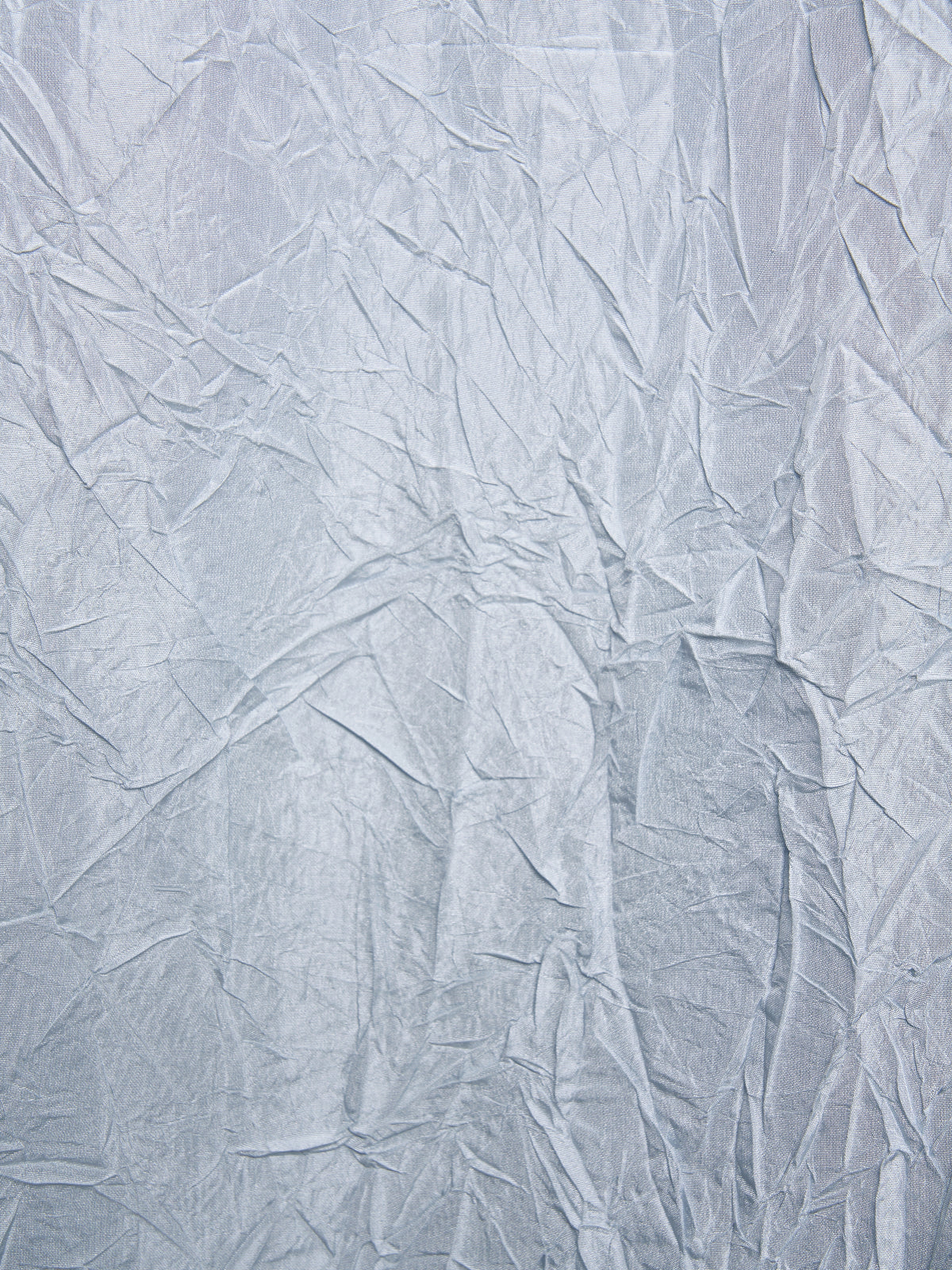 LIGHT BLUE CREASED SILK TAFFETA SHIRT